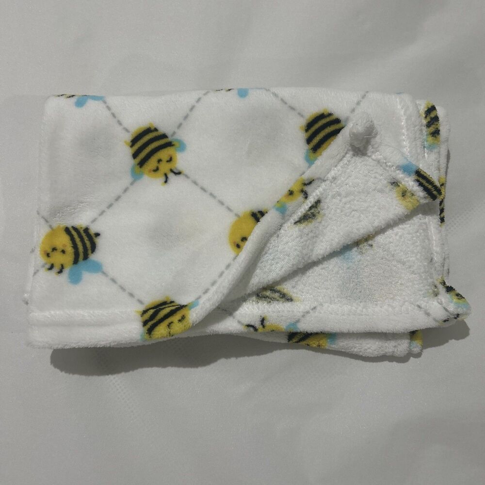 Parents Choice Walmart Bumble Bee Plush Baby Blanket 30x36"